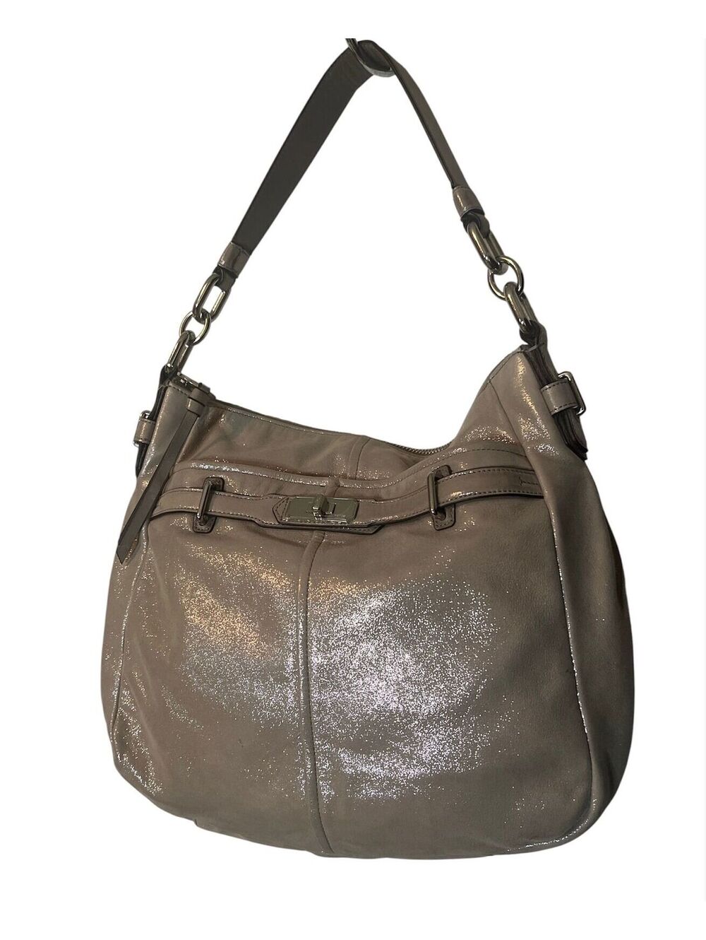 C34. Coach Chelsea Ashlyn Shimmer Leather Hobo Bag (Style #18696)